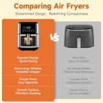 Kitchen Elite 8.5QT XL Stainless Steel Air Fryer