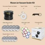 2025 Electric Mason Jar Vacuum Sealer, Portable