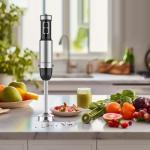 Blackcow 800W Immersion Blender with Turbo & 12 Speeds