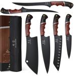 6-Piece Chef Knife Set with Storage Bag