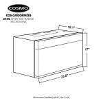 COSMO 24" Over the Range Microwave Oven