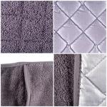 DII Gray Cotton Quilted Double Oven Mitts