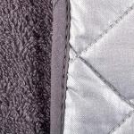 DII Gray Cotton Quilted Double Oven Mitts