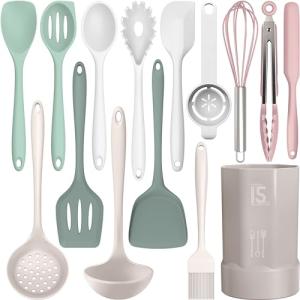 Heat Resistant Silicone Cooking Utensils Set