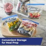 Hefty Quart Size Press to Close Freezer Bags