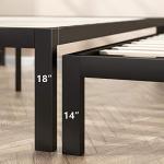 ZINUS 18" Lorrick Metal Bed Frame, King, Black