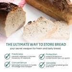 100 Pack Reusable Plastic Bread Bags with Ties