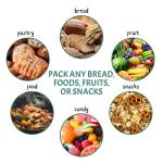 100 Pack Reusable Plastic Bread Bags with Ties