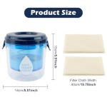 Reusable Greek Yogurt Strainer with Lid and Mesh