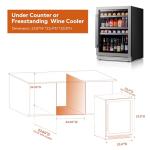 Ca'Lefort 24 Inch Beverage Cooler, 180 Can Capacity
