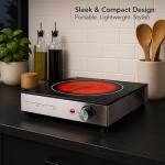 OVENTE 1200W Portable Infrared Single Burner Hot Plate