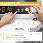 VESTIVIUM 3500W Portable Induction Cooktop Burner