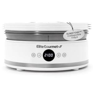 Elite Gourmet Digital Food Dehydrator with 5 Trays