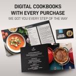 Zulay Kitchen 6 Quart Red Enameled Dutch Oven