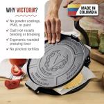Victoria 10-Inch Cast Iron Tortilla Press