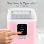 Igloo Compact Self-Cleaning Ice Maker - Pink
