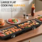 1600W Nonstick Electric Griddle for Indoor Cooking