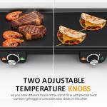 1600W Nonstick Electric Griddle for Indoor Cooking