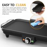 1600W Nonstick Electric Griddle for Indoor Cooking