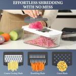 Ourokhome 6-in-1 Vegetable Mandolin Slicer