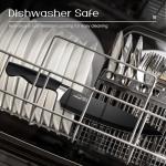 Amorston 21-Piece Kitchen Knife Set with Block