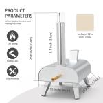 Portable Wood Pellet Pizza Oven for Outdoor Parties