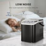 DUMOS Portable Ice Maker - 26lbs/Day, Black