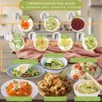 Brieftons 7-Blade Vegetable Spiralizer for Healthy Meals