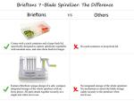 Brieftons 7-Blade Vegetable Spiralizer for Healthy Meals