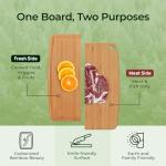 Bamboo Cutting Board with Juice Groove 15.4x11.7in