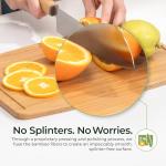 Bamboo Cutting Board with Juice Groove 15.4x11.7in