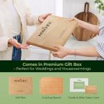 Bamboo Cutting Board with Juice Groove 15.4x11.7in