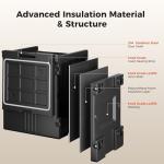 Cammoo 82QT Wheeled Food Warmer Box