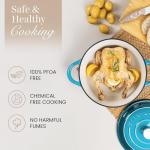 Light Blue 6.4 Quart Enamel Dutch Oven Pot