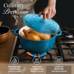 Light Blue 6.4 Quart Enamel Dutch Oven Pot