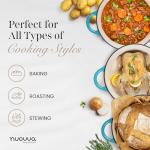 Light Blue 6.4 Quart Enamel Dutch Oven Pot