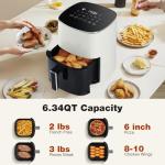 6 Quart Olaxis Square Air Fryer with Window
