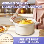 Set of 4 Heat Resistant Silicone Placemats