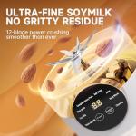 Bovoey Automatic Nut Milk Maker, 40oz Capacity