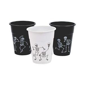 Skeleton Printed Disposable Cups for Halloween Parties