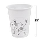 Skeleton Printed Disposable Cups for Halloween Parties