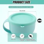 Silicone Lids for Dash Ice Cream Maker - 2 Pack