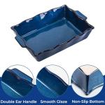 Peohud Ceramic Casserole Dishes with Handles - 3 Pack