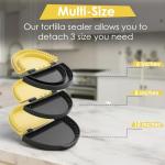 Large Tortilla Sealer and Crimper with Rolling Pin