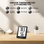DOQAUS Indoor Thermometer 3 Pack with Fast Refresh