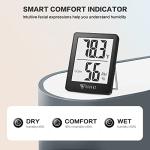 DOQAUS Indoor Thermometer 3 Pack with Fast Refresh