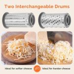 UHIYEE Rotary Parmesan Cheese Grater with Drums