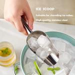 6 oz Stainless Steel Ice Scoop for Food