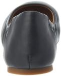 Navy Faux Leather Ballet Flat for Women