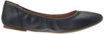 Navy Faux Leather Ballet Flat for Women